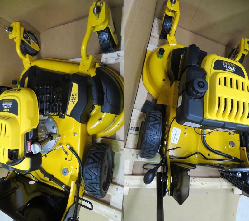 DEWALT 28in 224cc RWD Self-Propelled Lawn Mower E-GOV Engine 3-in-1 Dual Blades gallery
