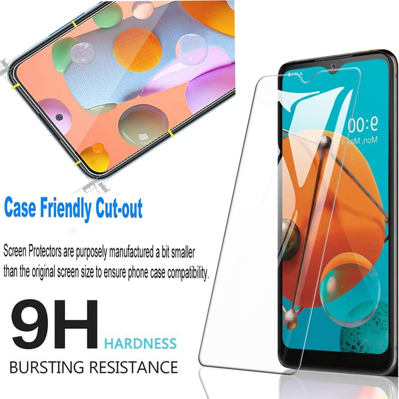 For Samsung Galaxy A02S Phone Case Cover Glitter Diamond+ Tempered Glass Screen gallery