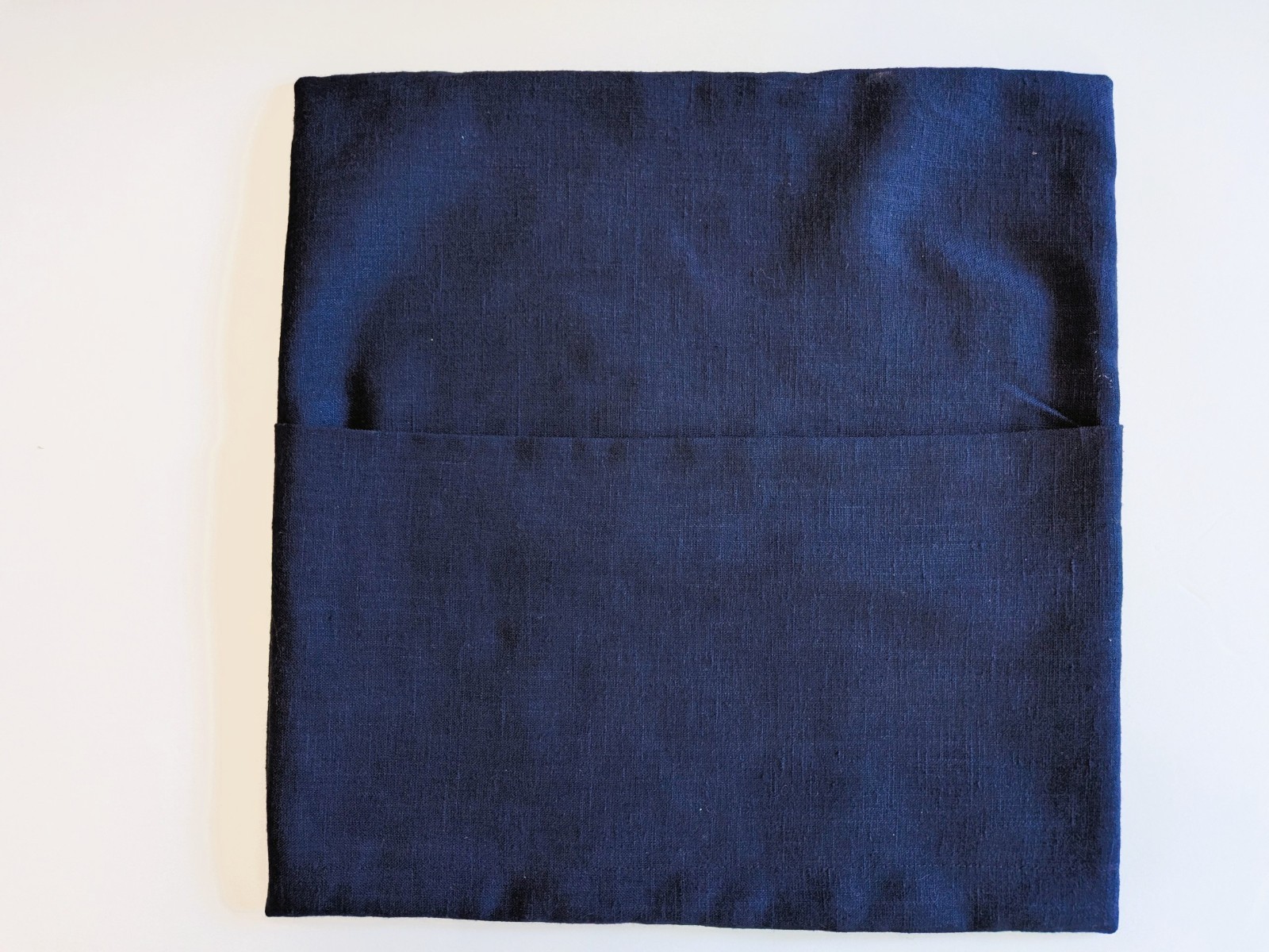 Vintage Japanese Patchwork Sashiko Handstitched Indigo Blue Toss Pillow Cover gallery