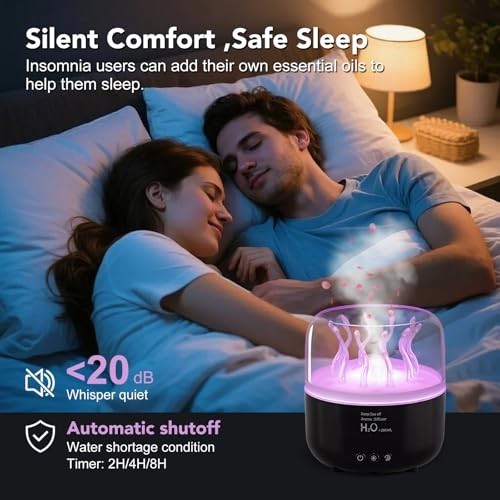 "280ml Jellyfish Humidifier & Essential Oil Diffuser with Remote, 7 Color Lights gallery