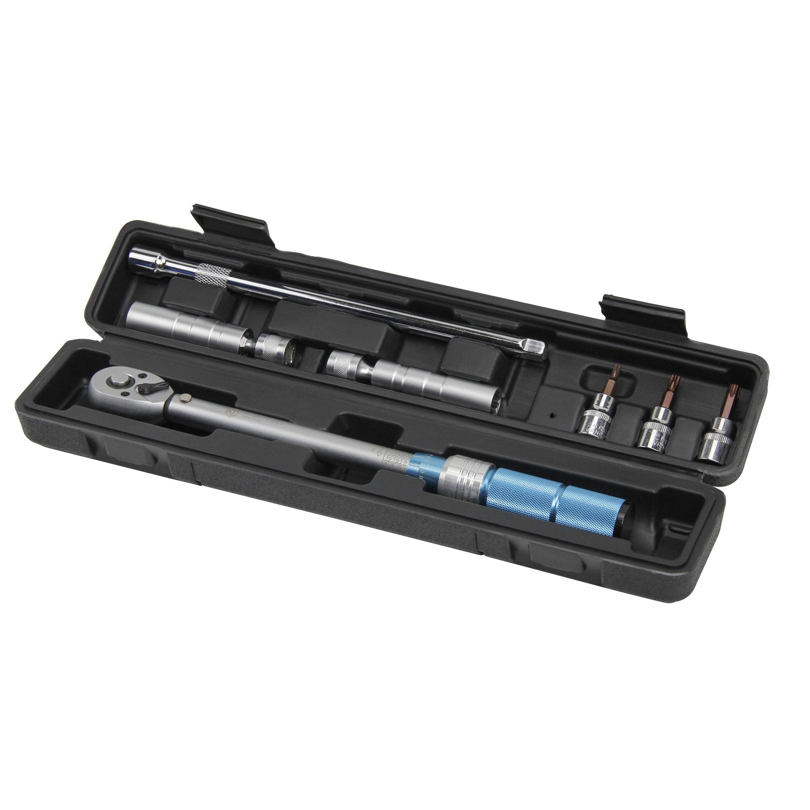 7PCS 3/8" Drive 12-Point Magnetic Spark Plug Socket Set w/Torque Wrench gallery