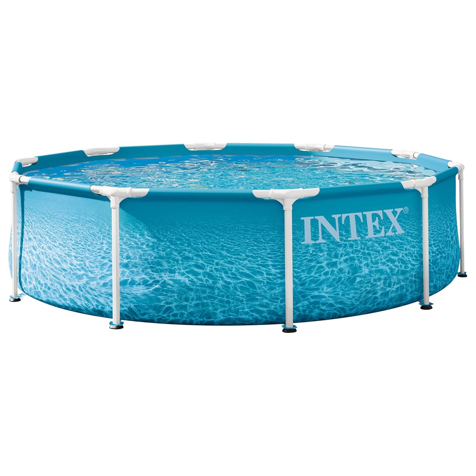 INTEX 28207EP 10Ft X 30In Beachside Metal Frame Above Ground Pool Set w/ Pump gallery