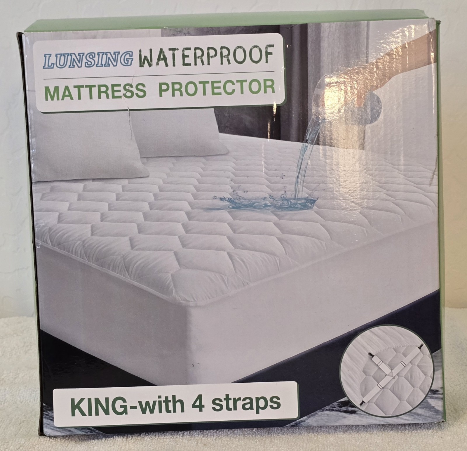 Lunsing Mattress Protector Waterproof Quilted Fitted Mattress Cover Deep Pocket gallery