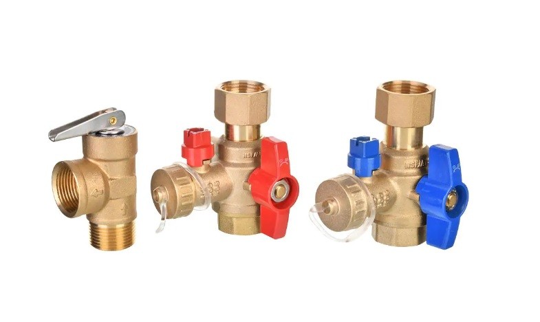 Rheem Brass Service Valves for Tankless Water Heaters