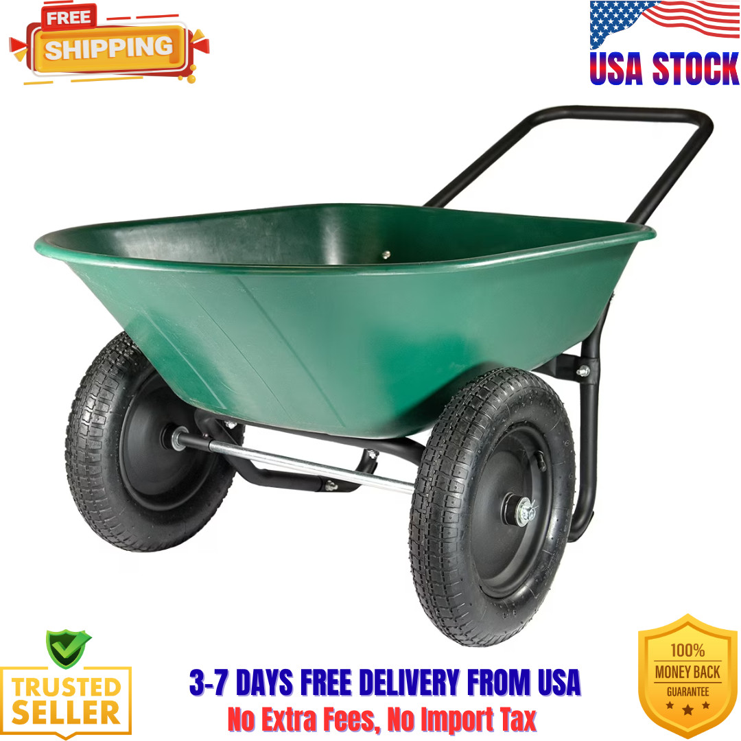 Marathon Yard Rover 2 Tire Wheelbarrow, 300 lb Capacity gallery