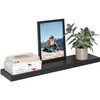 Black Engineered Wood Floating Shelf, 36 Inches - Ready to Hang Convenience gallery