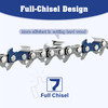 5PCS 24" inch Chainsaw Chain 3/8" .050 84DL Full-Chisel for Oregon 73EXL084G gallery