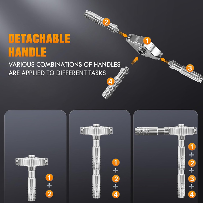 40 in 1 Ratcheting Screwdriver Set,Multi S2 Steel Bits with Detachable Ratchet H gallery