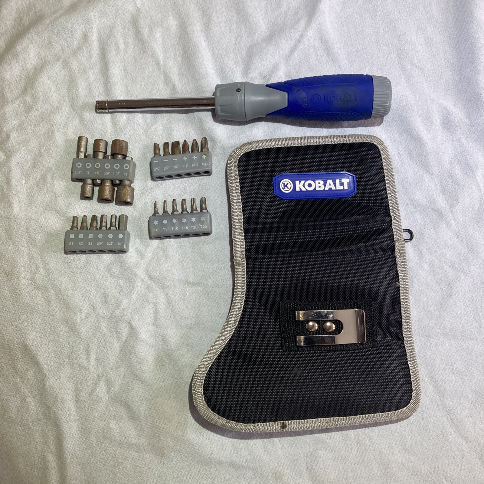 Kobalt 27pc Multi-Bit Ratcheting Screwdriver Set With Torx +Nylon Storage Pouch gallery