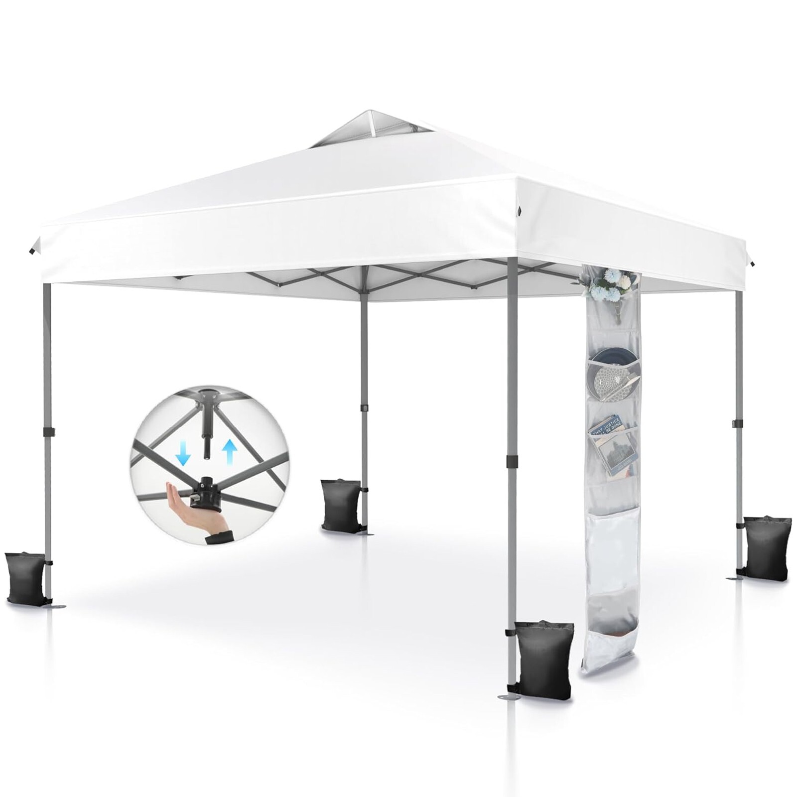 10x10' Commercial Pop UP Canopy Party Tent Folding Waterproof Gazebo Heavy Duty gallery