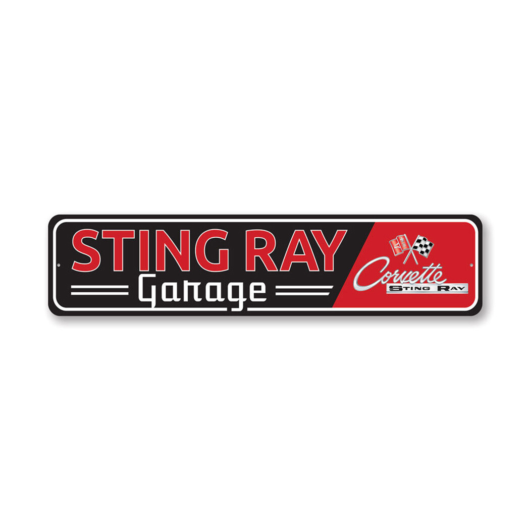 Sting Ray Corvette Metal Sign gallery