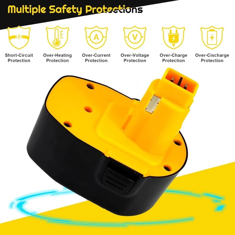 2Pack 14.4 Volt Replacement For DEWALT DC9091 14.4V Battery DW9091 DW9094 DE9091 gallery