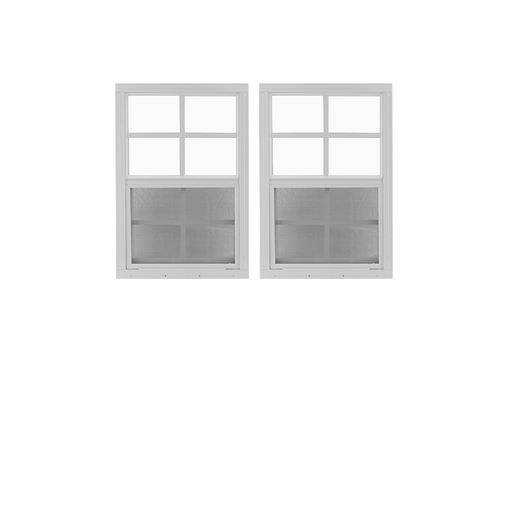 Shed Windows and More 2 Pack Shed Window 14" X 21" White Flush Playhouse Window gallery