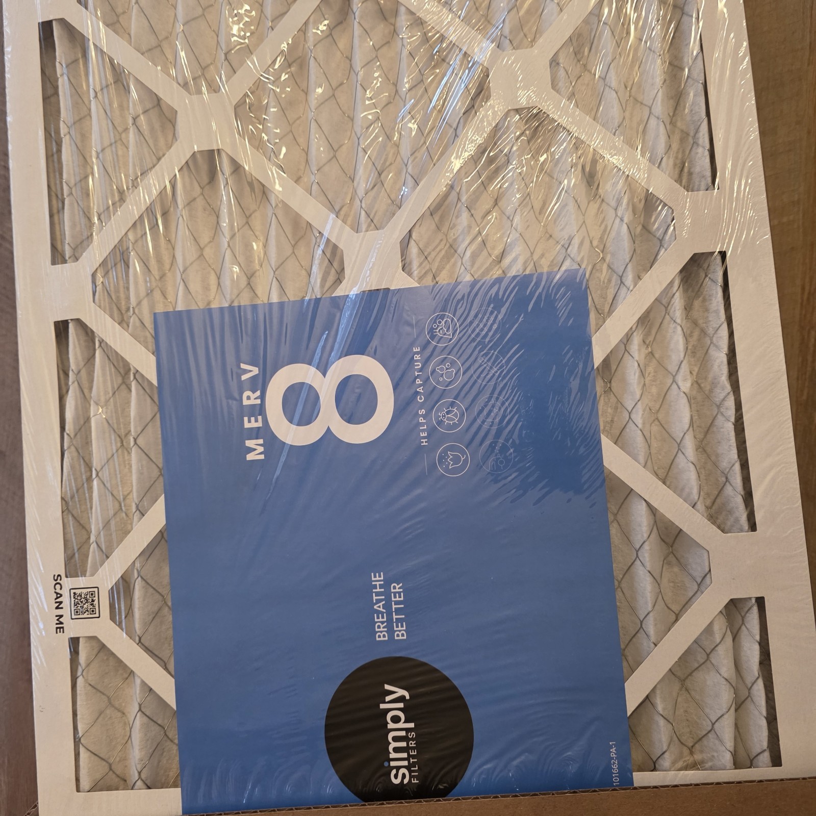 Simply Filters MERV 8 Pleated Electrostatic Air Filter 14x20x1 6 Pack Allergen gallery