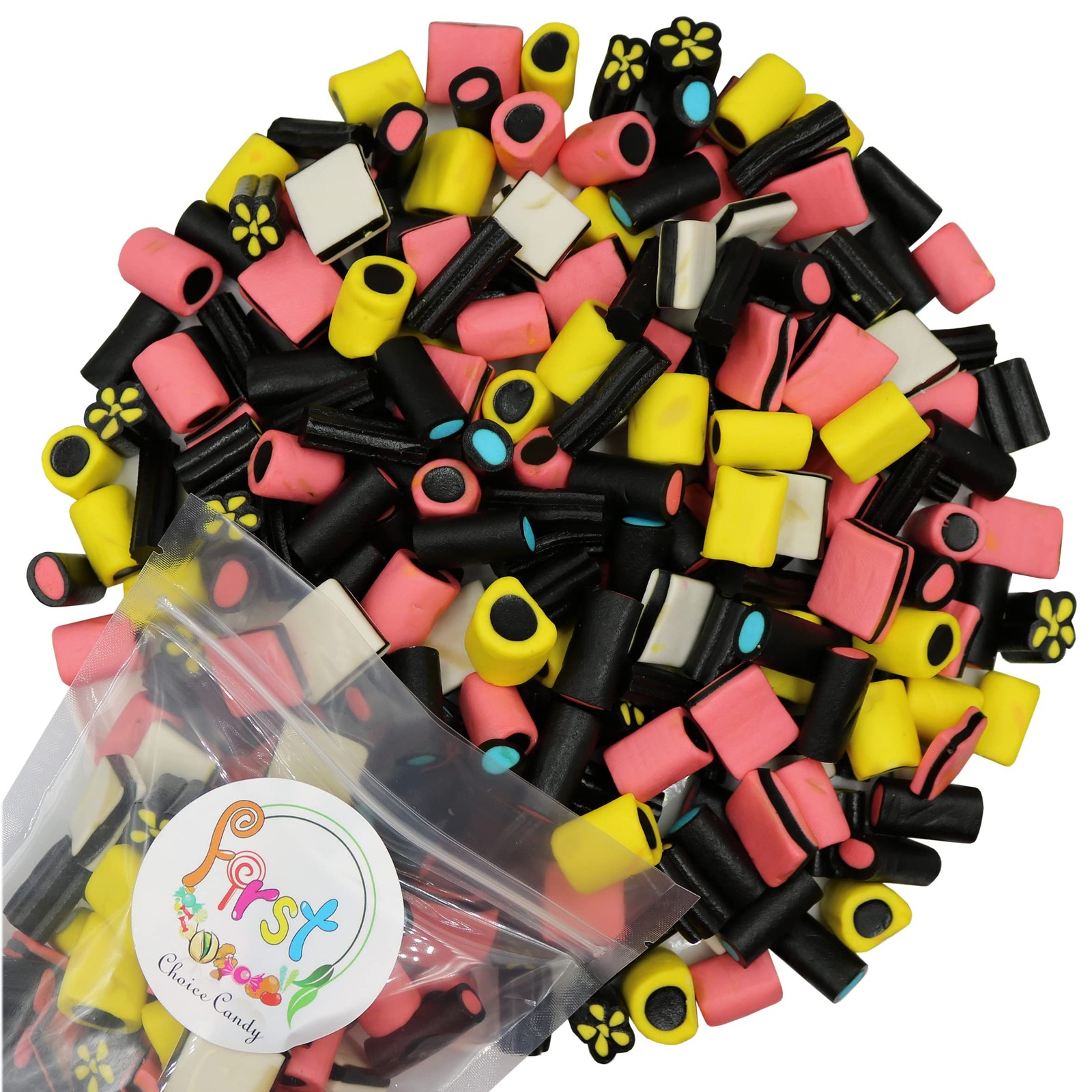 FirstChoiceCandy English Licorice Allsorts Candy Allsorts, 2 Pound gallery