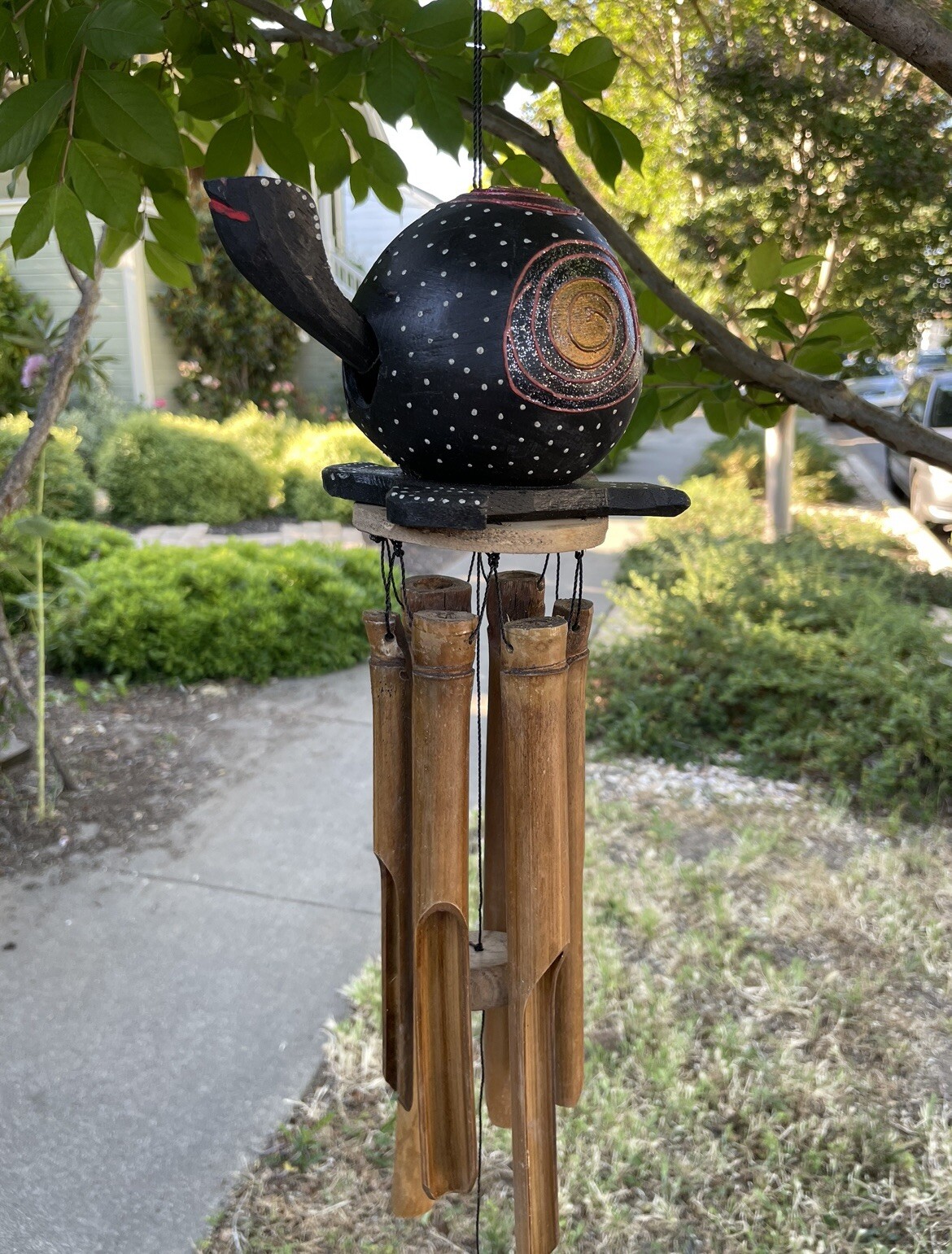Turtle Wood Bamboo Wind Chimes Bali gallery