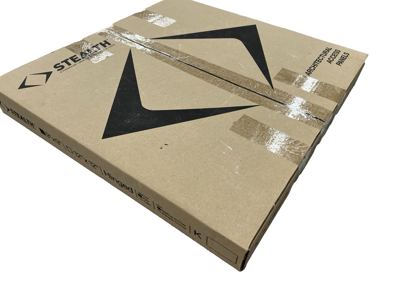 Stealth Hinged Access Panel Key Lockable 9" X 9" Fiber Glass Gypsum NEW IN BOX gallery