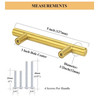 Qty - 14, Gold Cabinet Handles/Pulls, 3 in. gallery