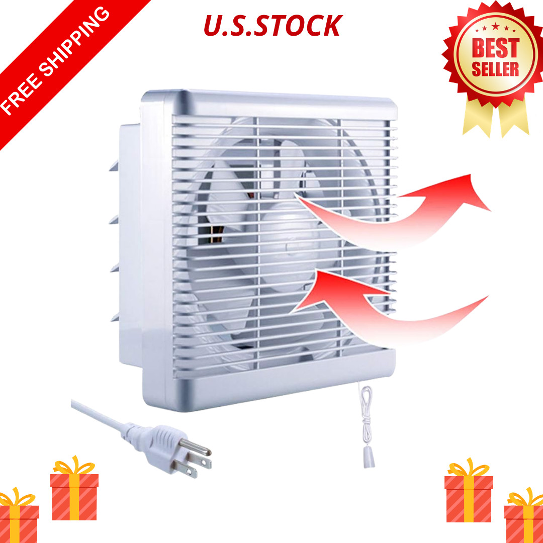 NEW 10" Window Shutter Exhaust Fan 11.6x11.6 Inch 406CFM 35W Wall-Mount gallery