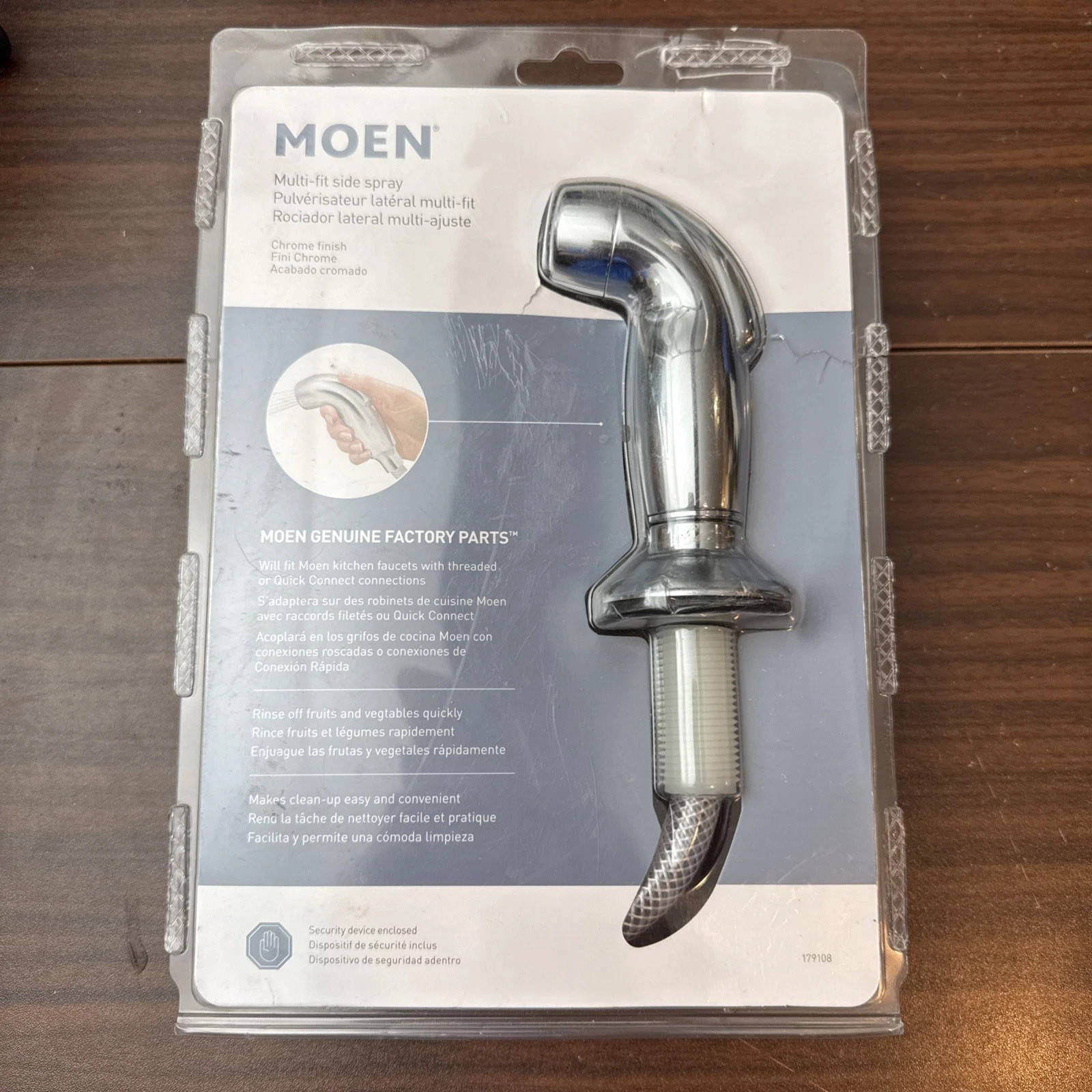 Moen Universal Kitchen Faucet Side Spray in Chrome - 179108 gallery