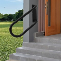 Left Side Wall-Mounted Handrail U-Shape Safety Handle 1-3Step Stair Hand Railing