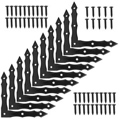 Decorative Corner Brackets, 10pcs Barn Door Sliding Door L-Shape Corner Brace…