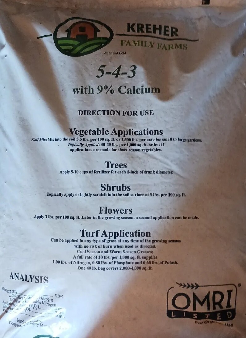 Chicken Manure, Composted Organic Fertilizer (5-4-3) 9% Calcium, soil Amendment gallery