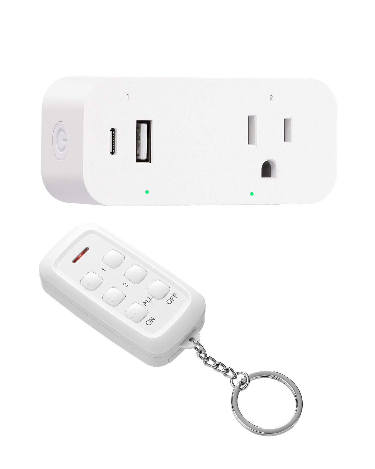 DEWENWILS Wireless Remote Control Outlet, 125V 15A 1875W, USB-A+C & AC Outlet gallery