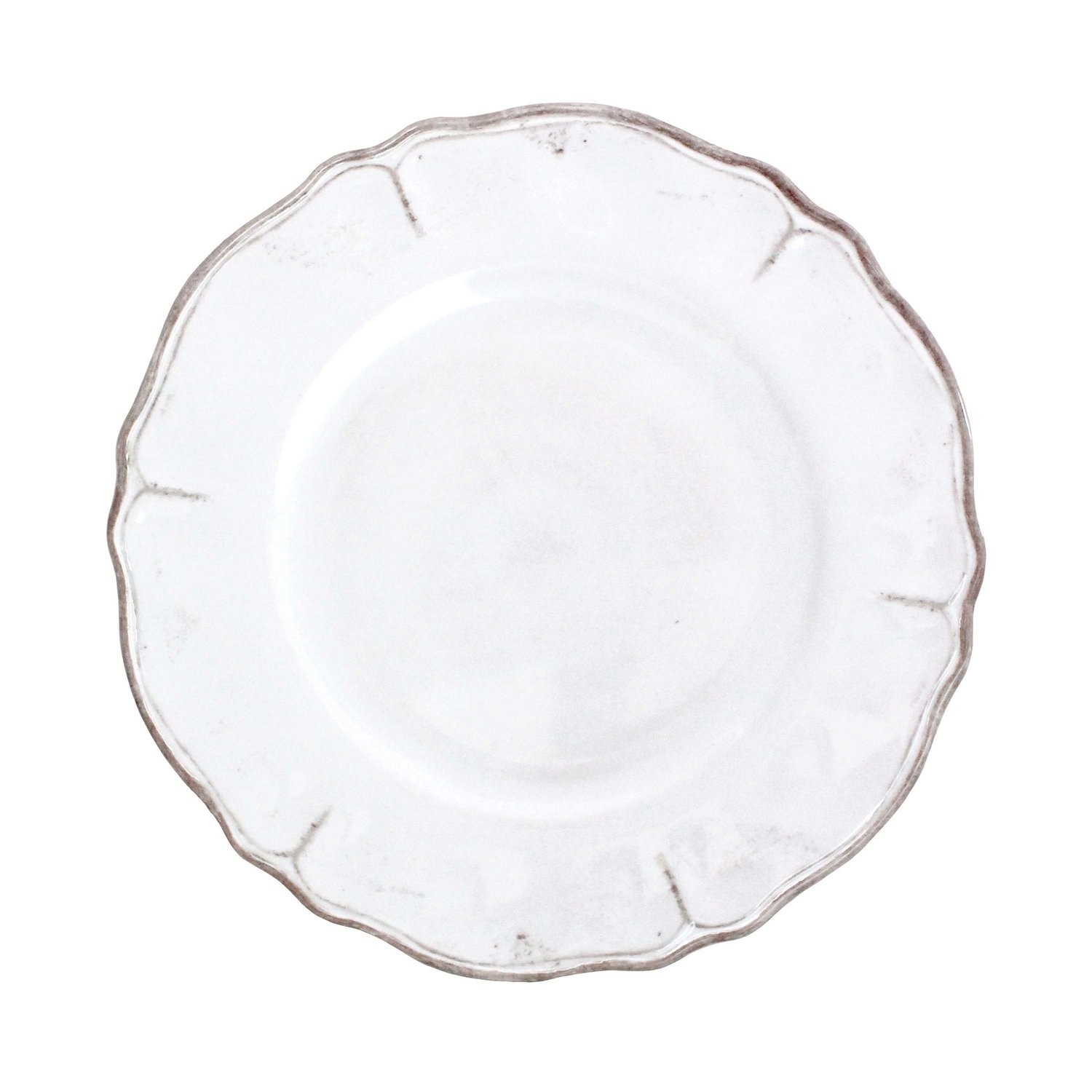 Le Cadeaux Rustica White 11" Melamine Dinner Plate - 1 Piece NEW gallery