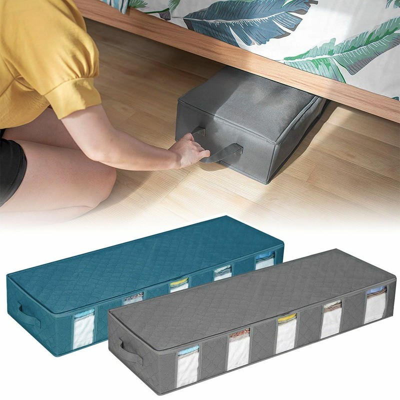 Under-Bed Foldable Organizer Under the Bed Storage Bag Box for Clothes Blankets gallery