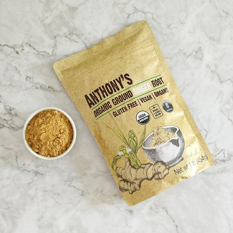 Anthony's Organic Ground Ginger Root, 1 lb, Gluten Free, 16 Ounce (Pack of 1) gallery