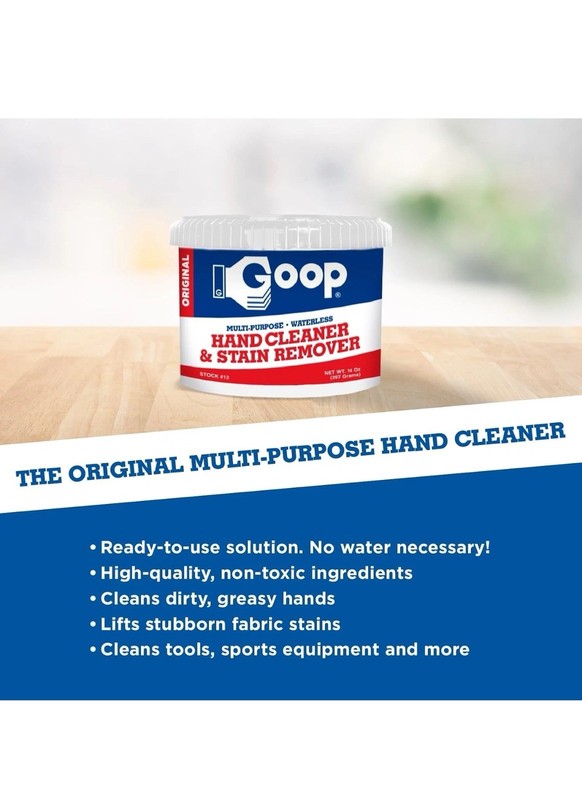 GOOP 14 Oz Biodegradable Hand Cleaner – Non-Toxic, Lanolin, Spot-Out gallery