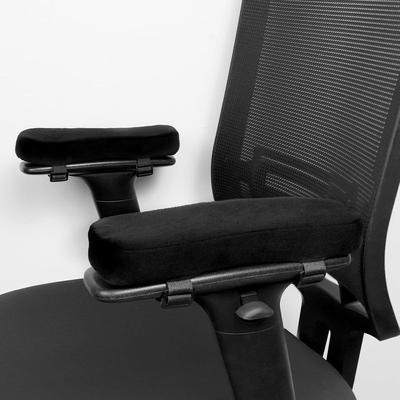 2Pcs Memory Foam Armrest Cushions Support Elbow Arm Rest Cover Chair Armrest Pad gallery