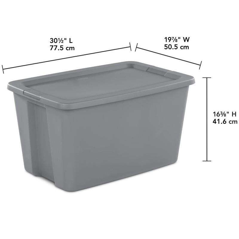 Extra Large Storage Bin, 30 Gallon Plastic Storage Container with Snap-On Lid, G gallery
