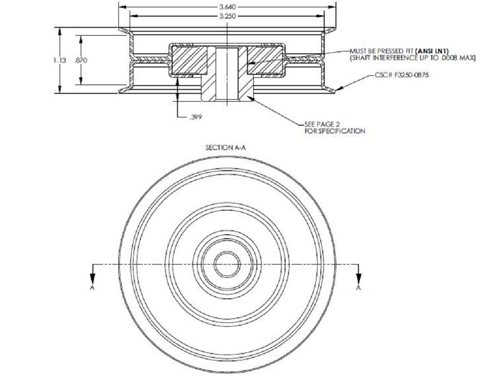 B527 - Swisher Replacement Idler Pulley gallery