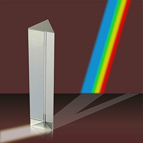 Optical Glass Triangular Prism for Teaching Light Spectrum or Photography gallery