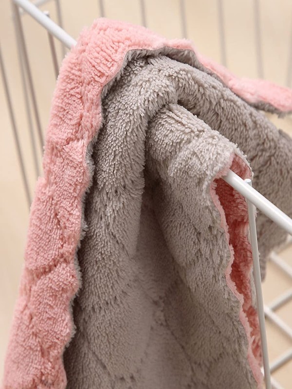 10 Pack Kitchen Cloth Microfiber Dish Towels Washcloths Super Absorbent Coral gallery