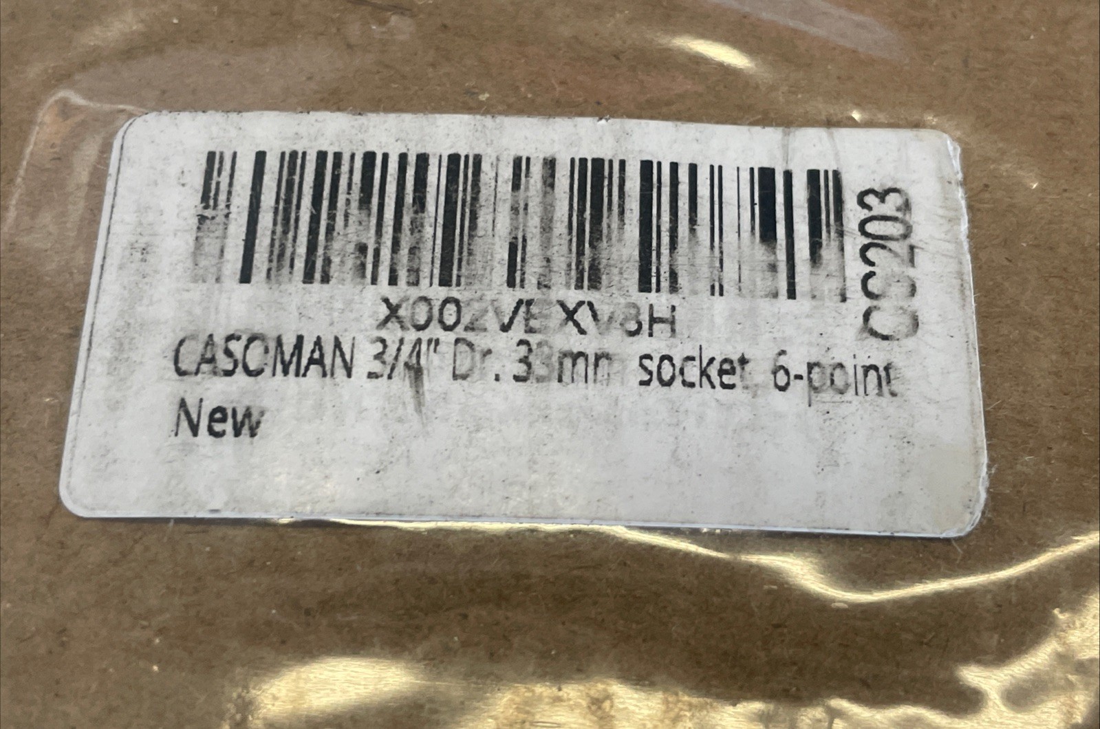 CASOMAN 3/4" Drive x 33 mm Deep 6 PT Impact Socket, CR-MO, 3/4-inch Drive gallery
