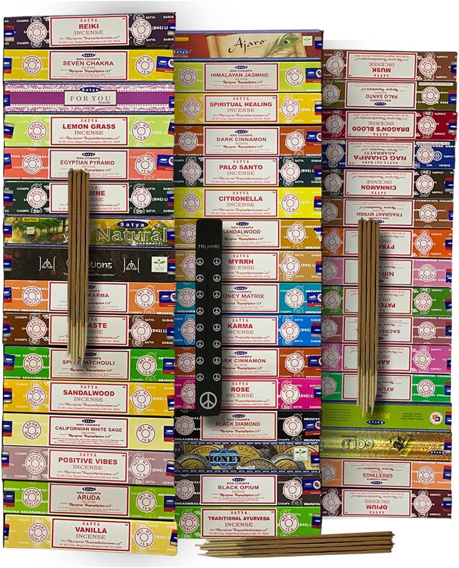 Satya Incense Sticks with Incense Holder Mix & Match BUY 3 GET 3 FREE(6 in Cart) gallery