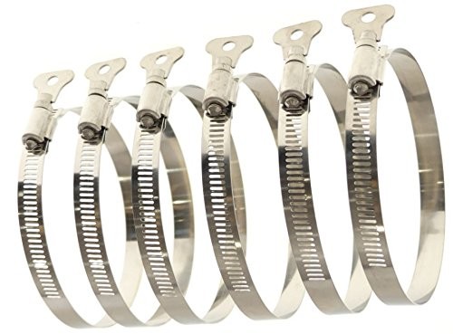 4" DRYER VENT DUCT HOSE, TURN KEY HOSE CLAMPS, STAINLESS STEEL, DUST COLLECTION, gallery