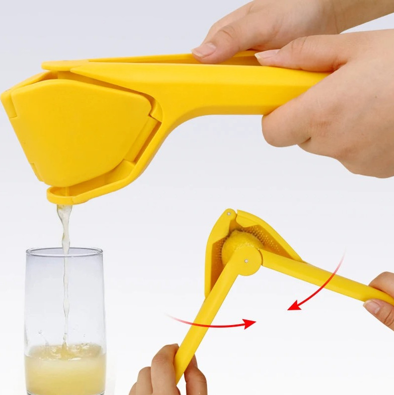 1 pc Foldable Manual Juicer Handheld Lemon Lime Fruit Squeezer with Pip Catcher gallery
