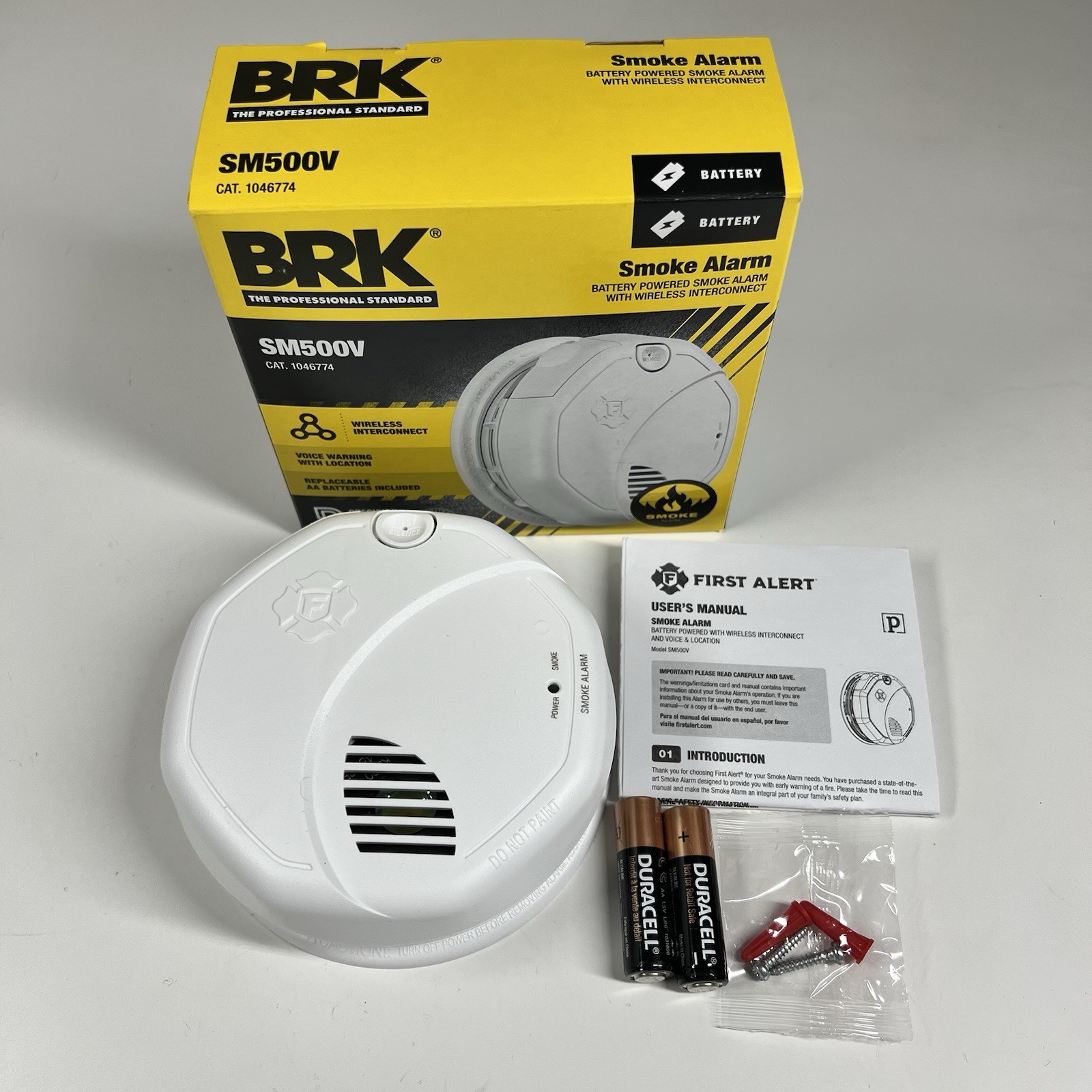 BRK SM500V Smoke Alarm Wireless Interconnect Battery Operated Voice Warning New gallery