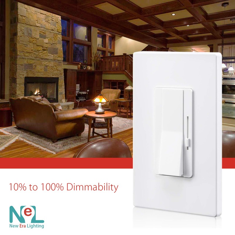 0-10V Low Voltage Dimmer Switch for LED and Fluorescent Fixtures, White gallery