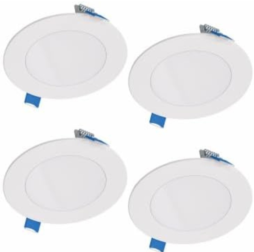 Halo HLBSL4069FS35-4PK LED Direct Mount Canless Retrofit Light Kit, 4 In., 4-Pk gallery