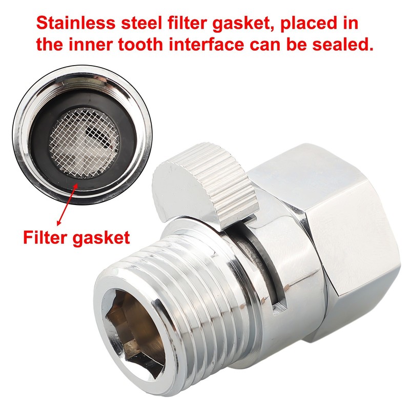 Versatile G 1/2 connector for easy connection to shower heads and sprayers gallery