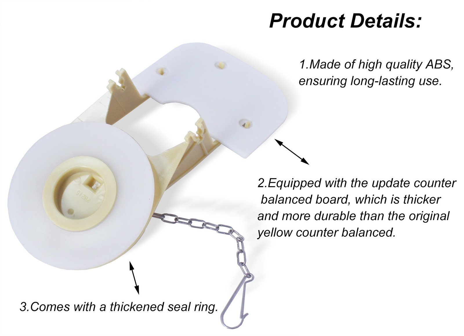 3-Inch Toilet Flush Valve Flapper Compatible with TOTO THU128 THU092-7 Flappe... gallery