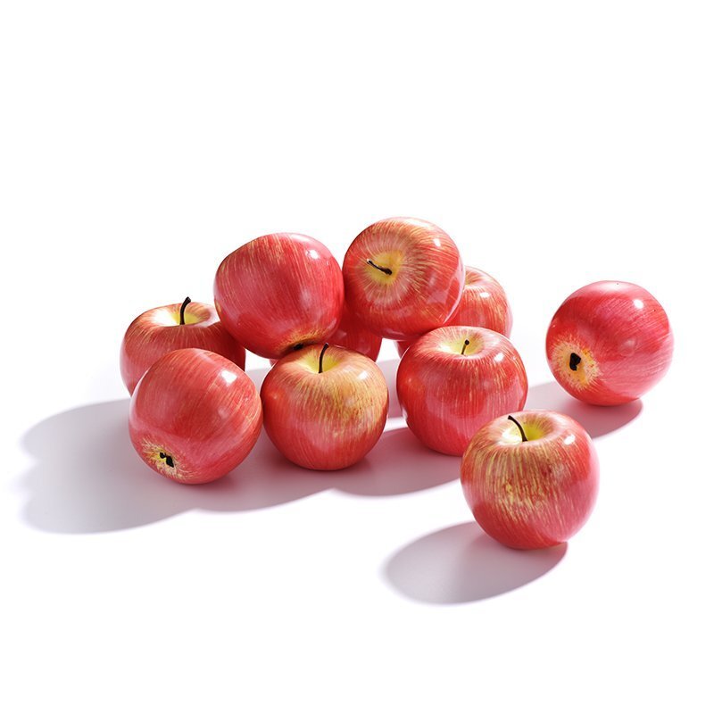 6Pcs Artificial Apples Fake Simulation Fruit Kitchen Party Wedding Home Decor US gallery