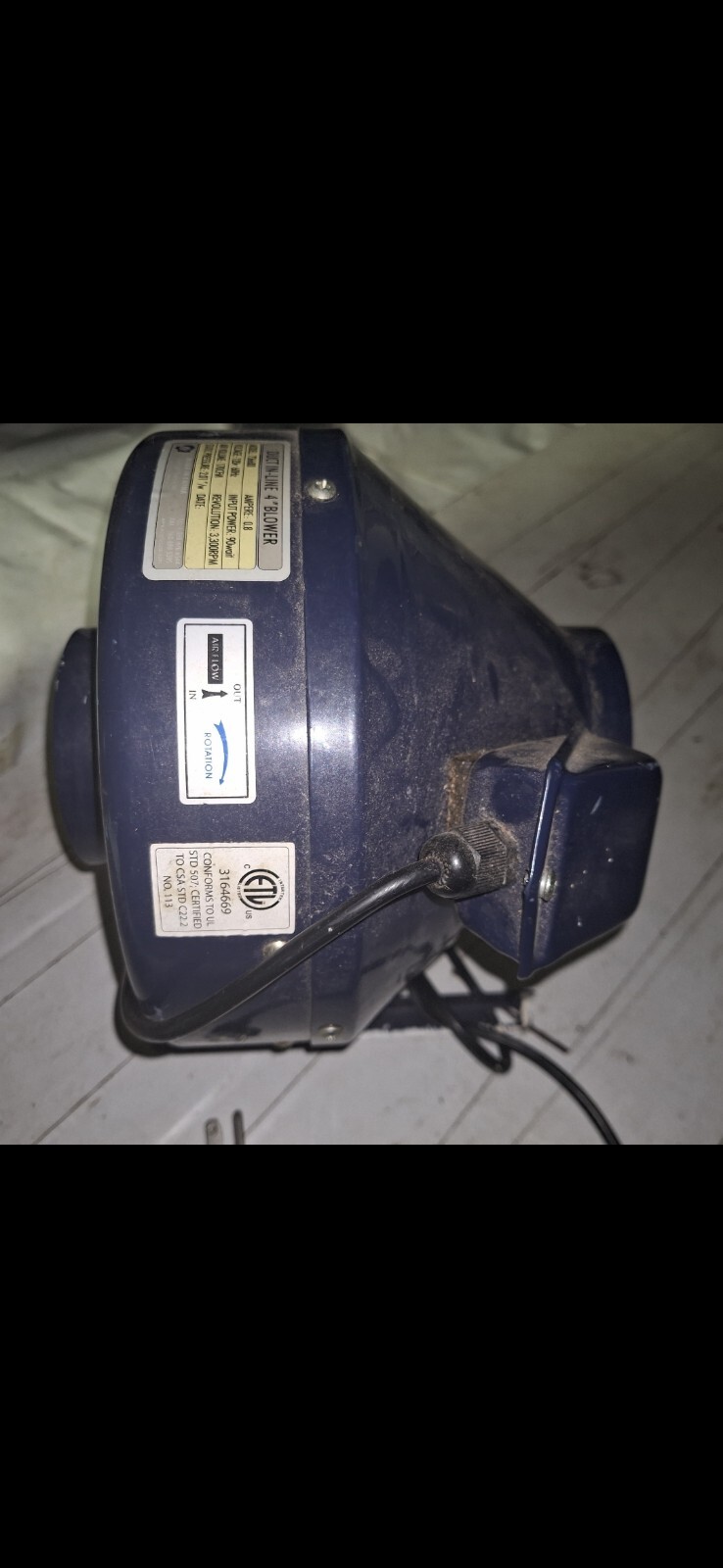 Eco Plus Supreme Inline Fan 4" - 170 CFM gallery