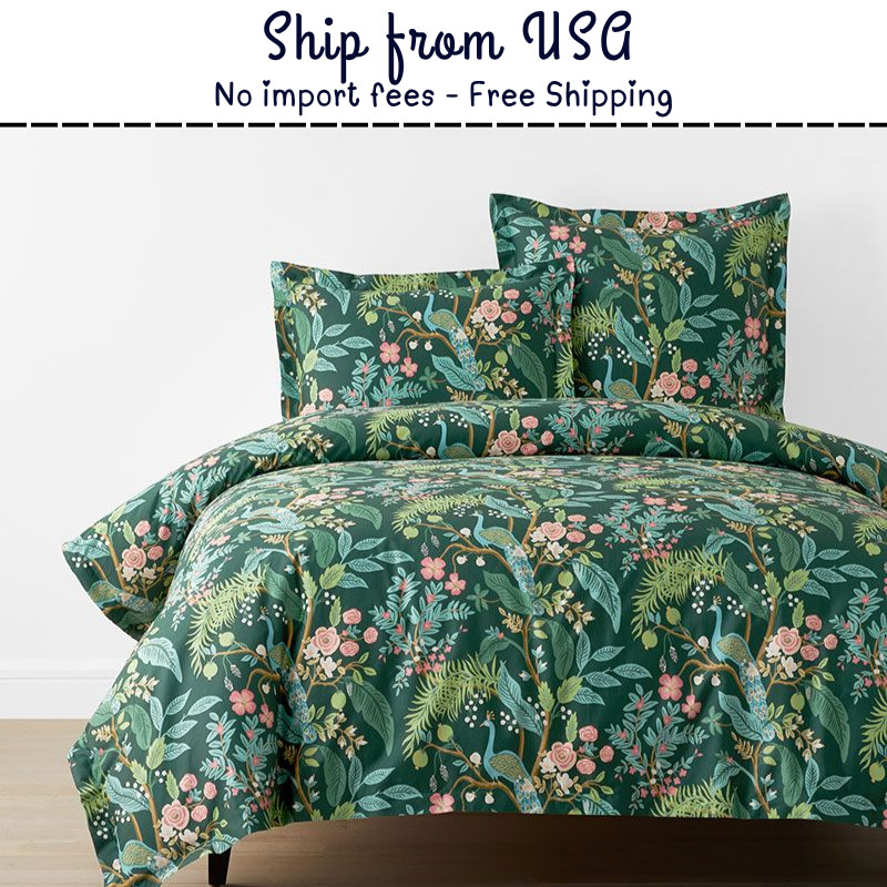 The Company Store Peacock Classic Smooth Sateen Duvet Cover gallery