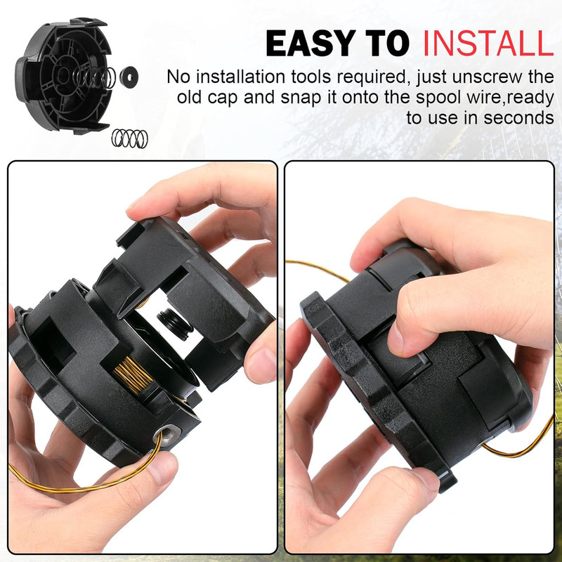 Weed Trimmer Head Cap for Dewalt DCST922P1 DCST922B DCST972X1 gallery